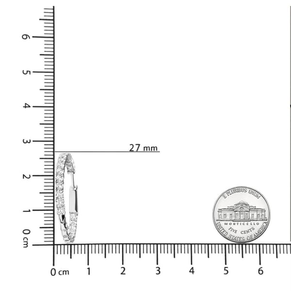 Haus of Brilliance 1ctw. Lab Grown Diamond Hoop Earrings