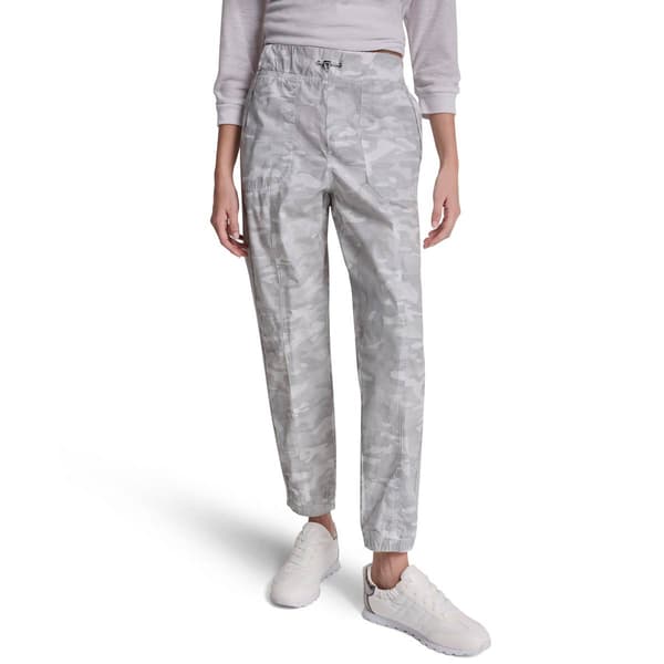 Womens DKNY Sport Poplin Hi Rise Seamed Jogger Bungee Wst - image 