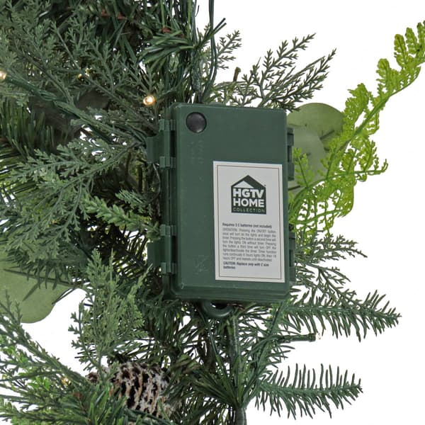 National Tree 9ft. Winter Garden Pre-Lit Garland w/ LED Lights