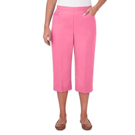 Petite Alfred Dunner Paradise Island Twill Capri Pants