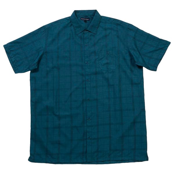 Mens Big & Tall Preswick & Moore Microfiber Button Down Shirt - image 