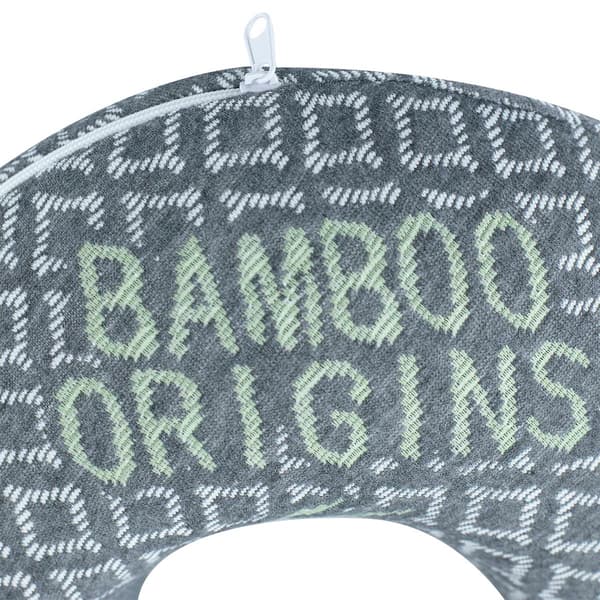 Pur Serenity Bamboo Origin Allover Memory Foam Travel Neck Pillow