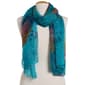 Womens Renshun Silk Oblong Scarf - Teal - image 2