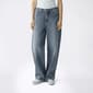 Juniors Celebrity Pink V Waist Baggy Wide Leg Low Rise Jeans - image 2