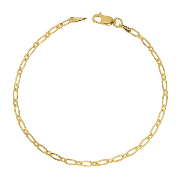 Danecraft Hammered Oval Link Chain Bracelet - image 