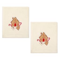 Avanti Gingerbread House 2pk. Hand Towel Set