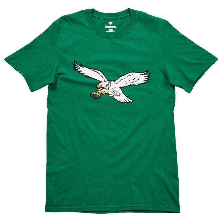Mens Fanatics Eagles Brown (11) Classic Throwback Solid Tee