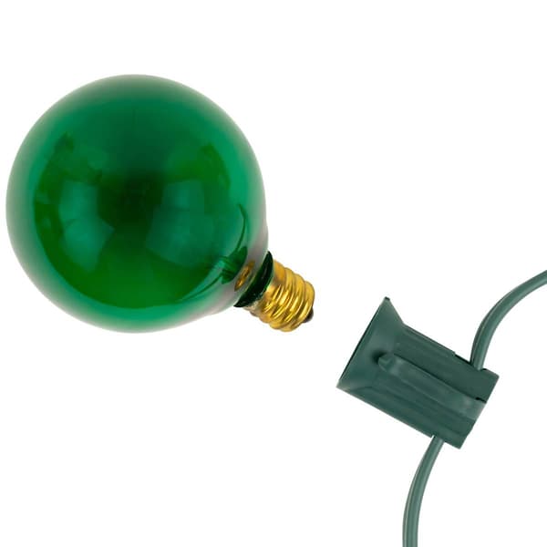Northlight Seasonal 9ft. Green G50 Globe Christmas Patio Lights