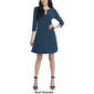 Petite MSK 3/4 Sleeve 3 Ring Solid Shift Dress - image 8