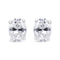 Haus of Brilliance Lab Grown Oval Solitaire Diamond Stud Earrings - image 2