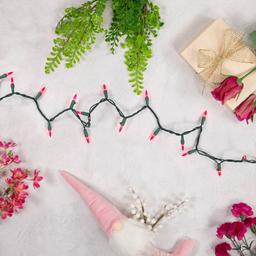Northlight Seasonal 21.5ft. Pink Mini Christmas Light Set