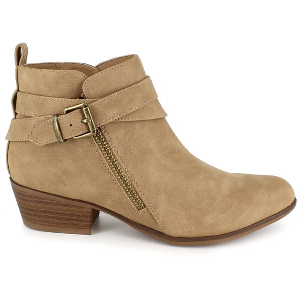 Womens UNIONBAY&#174; Teddy Ankle  Boots - Tan Suede