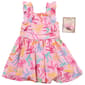 Toddler Girl BTween® Bow Ruffle Dress w/ Bow Hair Clip - image 2