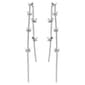 Ashley Silver-Tone Butterfly Chain Fringe Earrings - image 1