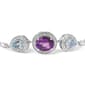 Haus of Brilliance Purple Amethyst & Blue Topaz Bolo Bracelet - image 3