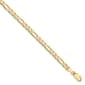 Gold Classics&#8482; 4mm. 14k Gold Flat Figaro Chain Necklace - image 2