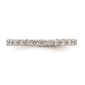 Pure Fire 14kt. White Gold Lab Grown Diamond Shared Prong Band - image 1