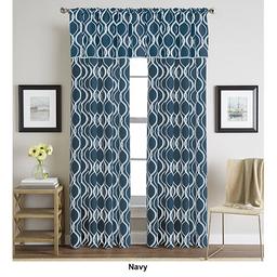 Morocco Woven Print Pole Top Valance - 50x18