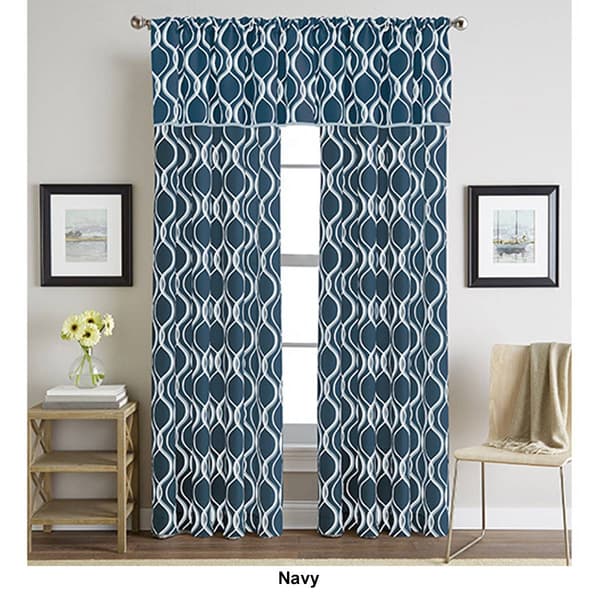 Morocco Woven Print Pole Top Valance - 50x18