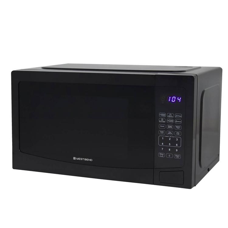 West Bend(R) 1.1 cu. ft. Black Touch Microwave