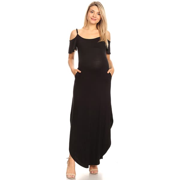 Plus Size White Mark Reta Maternity Maxi Dress - image 