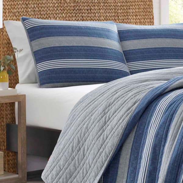 Nautica Saltmarsh 136 Thread Count Reversible Quilt Set