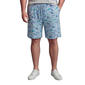 Mens Big & Tall Preswick & Moore(R) Shorts - Blue Watercolor Sharks - image 1