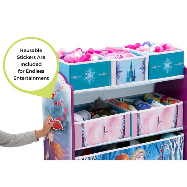 Delta Children Disney Frozen II Six Bin Toy Storage Organizer