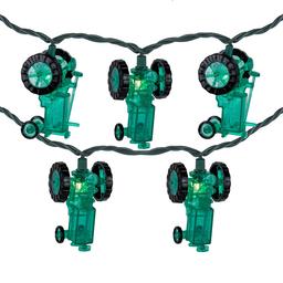 Northlight Seasonal 6ft. Green Tractors Patio Light Set
