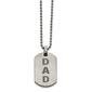 Mens Gentlemen's Classics&#40;tm&#41; Laser Etched Dad Dog Tag Necklace - image 1
