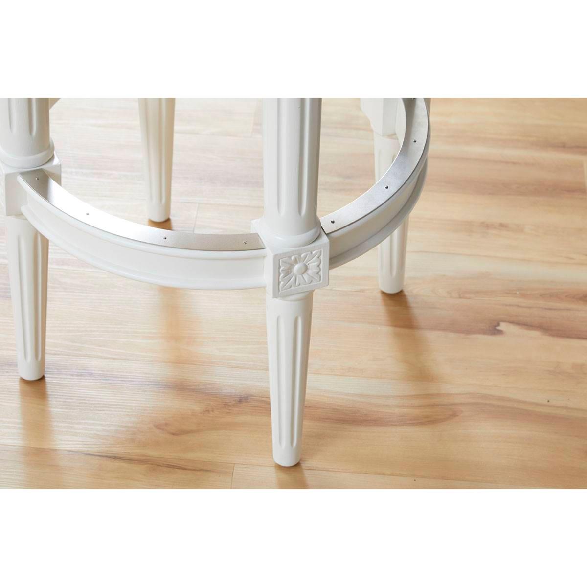 New Ridge Home Goods Chapman Bar-Height Barstool - White