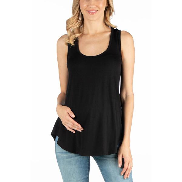 Plus Size 24/7 Comfort Apparel Racerback Maternity Tank Top - image 