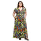 Plus Size 24/7 Comfort Apparel Butterfly Side Slit Maxi Dress - image 4