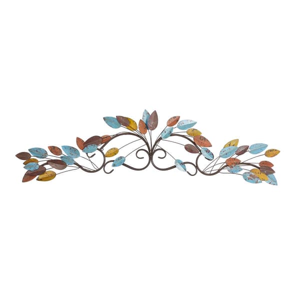 9th & Pike&#40;R&#41; Tree Wall Art with Distressed Leaves Wall Decor