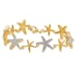 Gianni Argento Gold Plated Diamond Starfish Link Bracelet - image 1