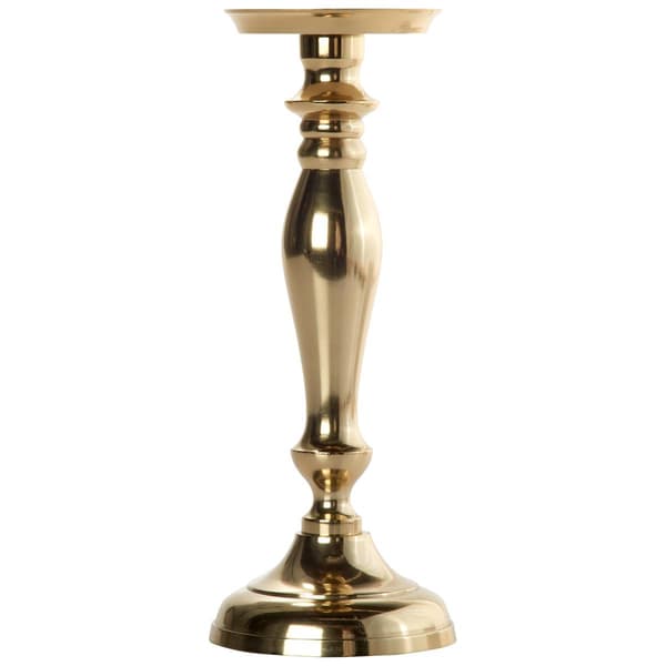 12in. Small Gold Taper Candle Holder - image 