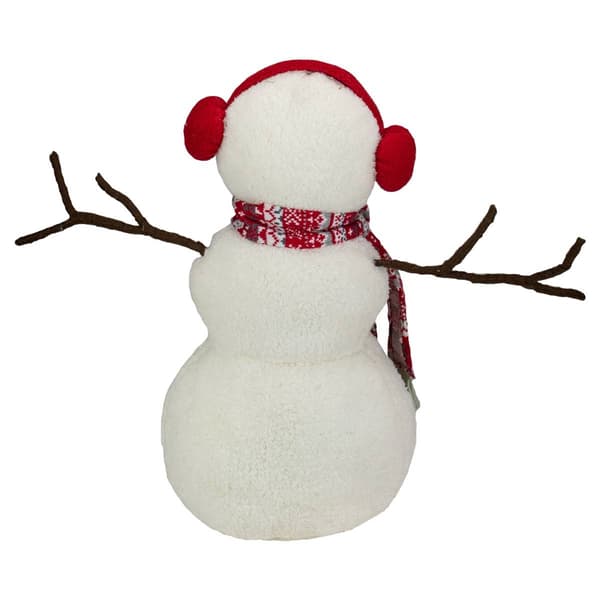 Northlight Plush Snowman with Earmuffs Christmas Decor