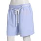Womens Per Se 5in. Linen Stripe Shorts w/Rope Belt-Blue - image 1