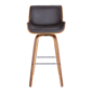 Armen Living Tyler Counter Height Swivel Faux Leather Barstool - image 2