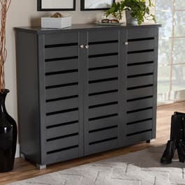 Baxton Studio Adalwin Shoe Storage Cabinet