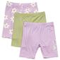 Girls &#40;7-12&#41; BTween&#40;R&#41; 3pk. Love/Rib & Daisy Yummy Bike Shorts - image 1