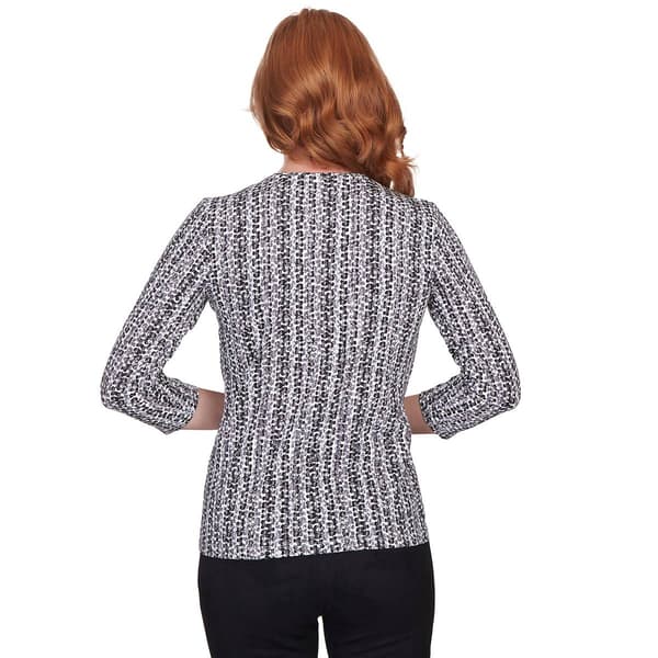 Womens Hearts of Palm All About Olive 3/4 Sleeve Tonal Vines Tee