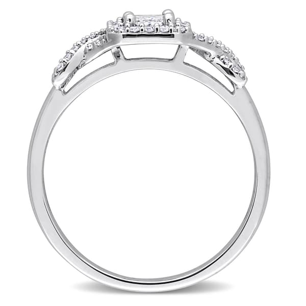 Diamond Classics&#8482; 10kt. White Gold 1/3ctw. Diamond Crossover Ring