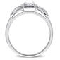 Diamond Classics&#8482; 10kt. White Gold 1/3ctw. Diamond Crossover Ring - image 3