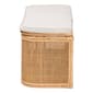 bali & pari Ishana Bohemian Natural Rattan Storage Bench - image 4
