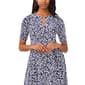 Womens MSK Elbow Sleeve Print ITY Three Ring Midi Dress - image 3