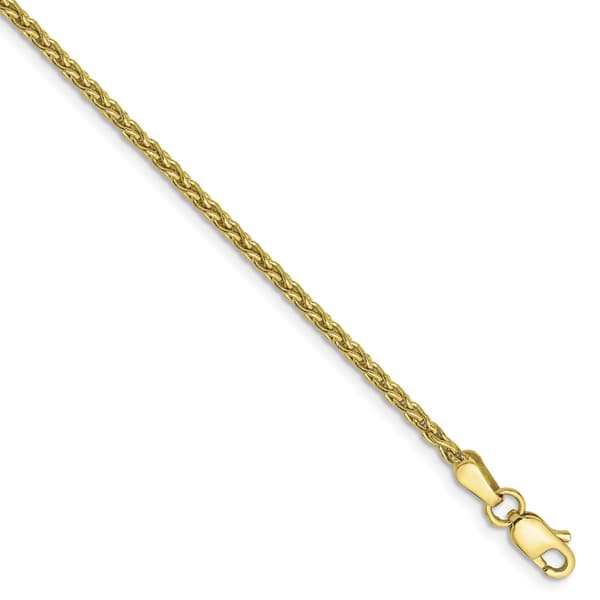Gold Classics(tm) 10kt. Parisian Wheat Chain 8in. Bracelet - image 