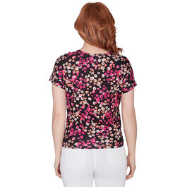 Womens Skye''s The Limit Garden Party Floral Short Sleeve Blouse