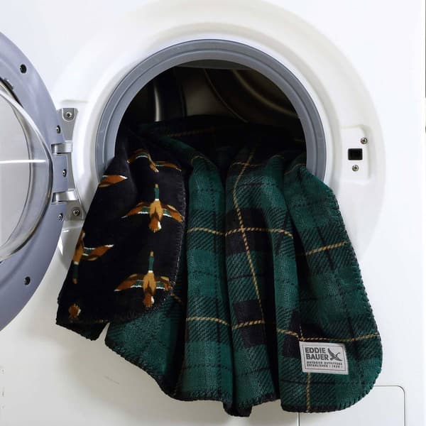 Eddie Bauer Capitol Hill Plush-Fleece Reversible Throw