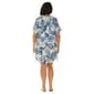 Plus Size J Valdi Botanical Short Sleeve Zip Cover-Up w/ Side Tie - image 3